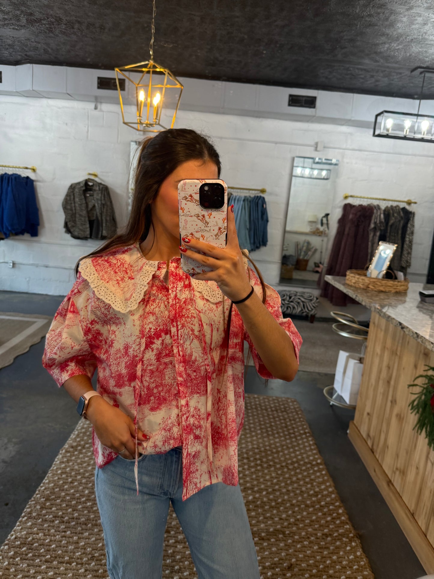 Country Christmas Blouse