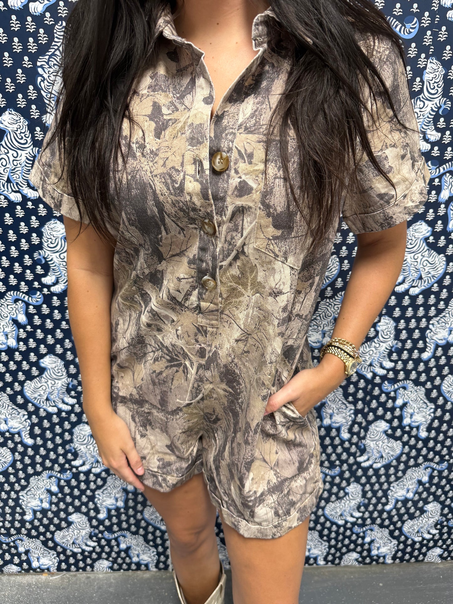 Camo Romper