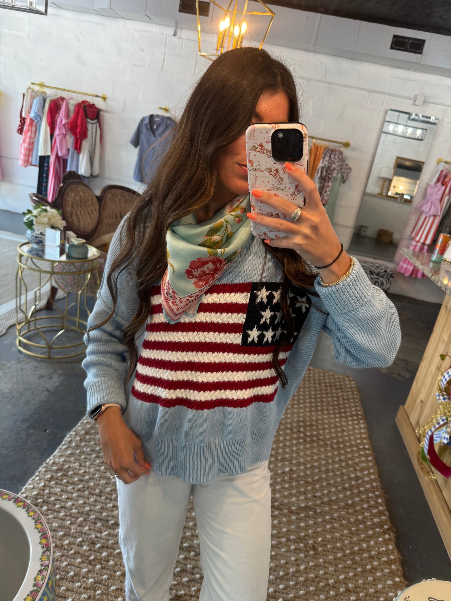 American Flag Sweater preorder