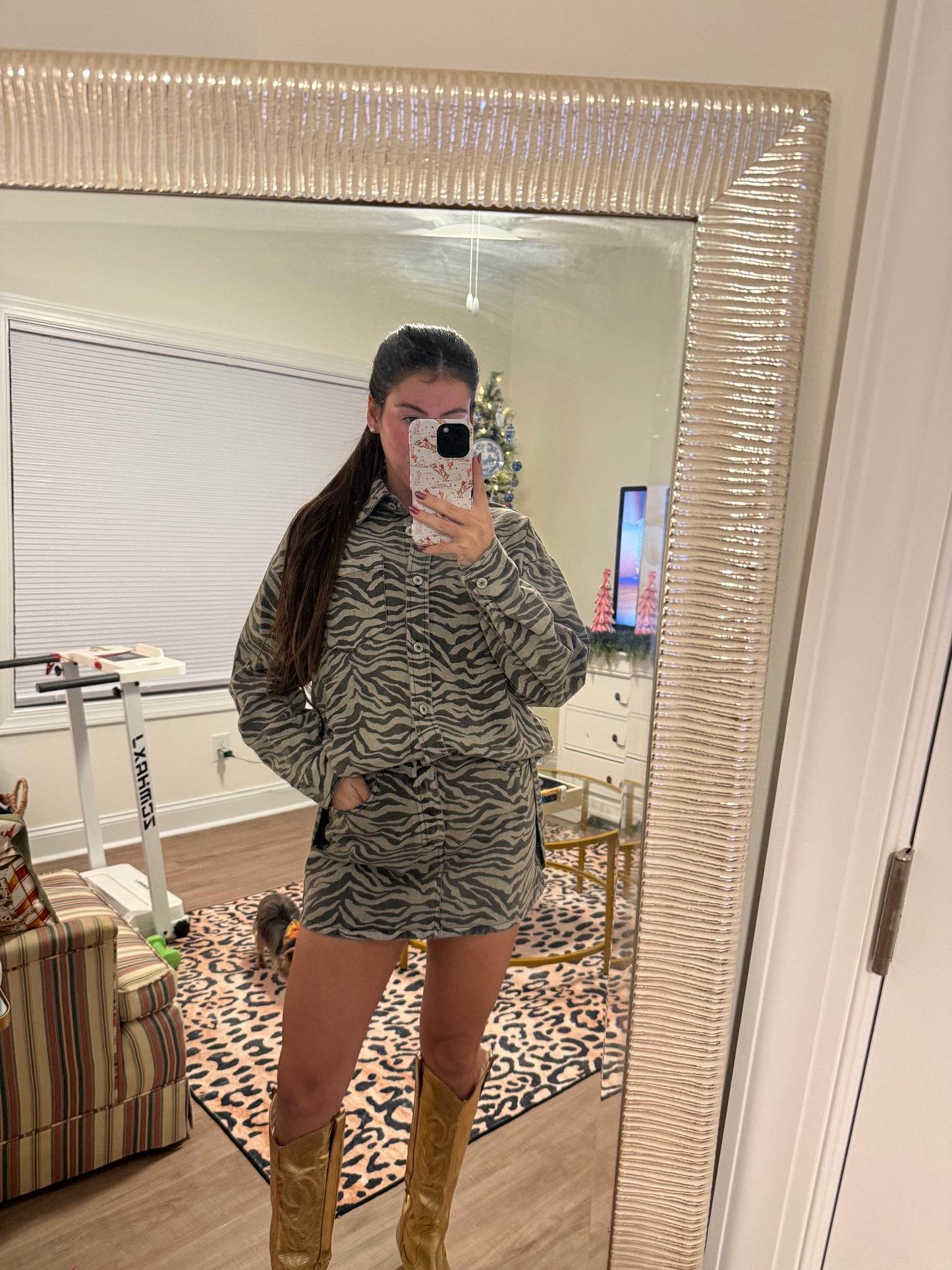 Zebra Denim Set