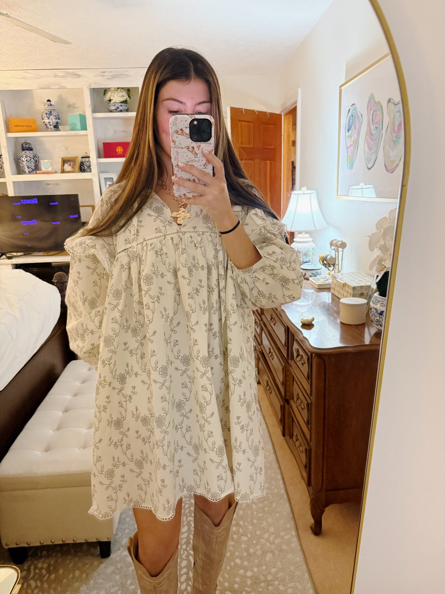 Floral Print Mini Dress