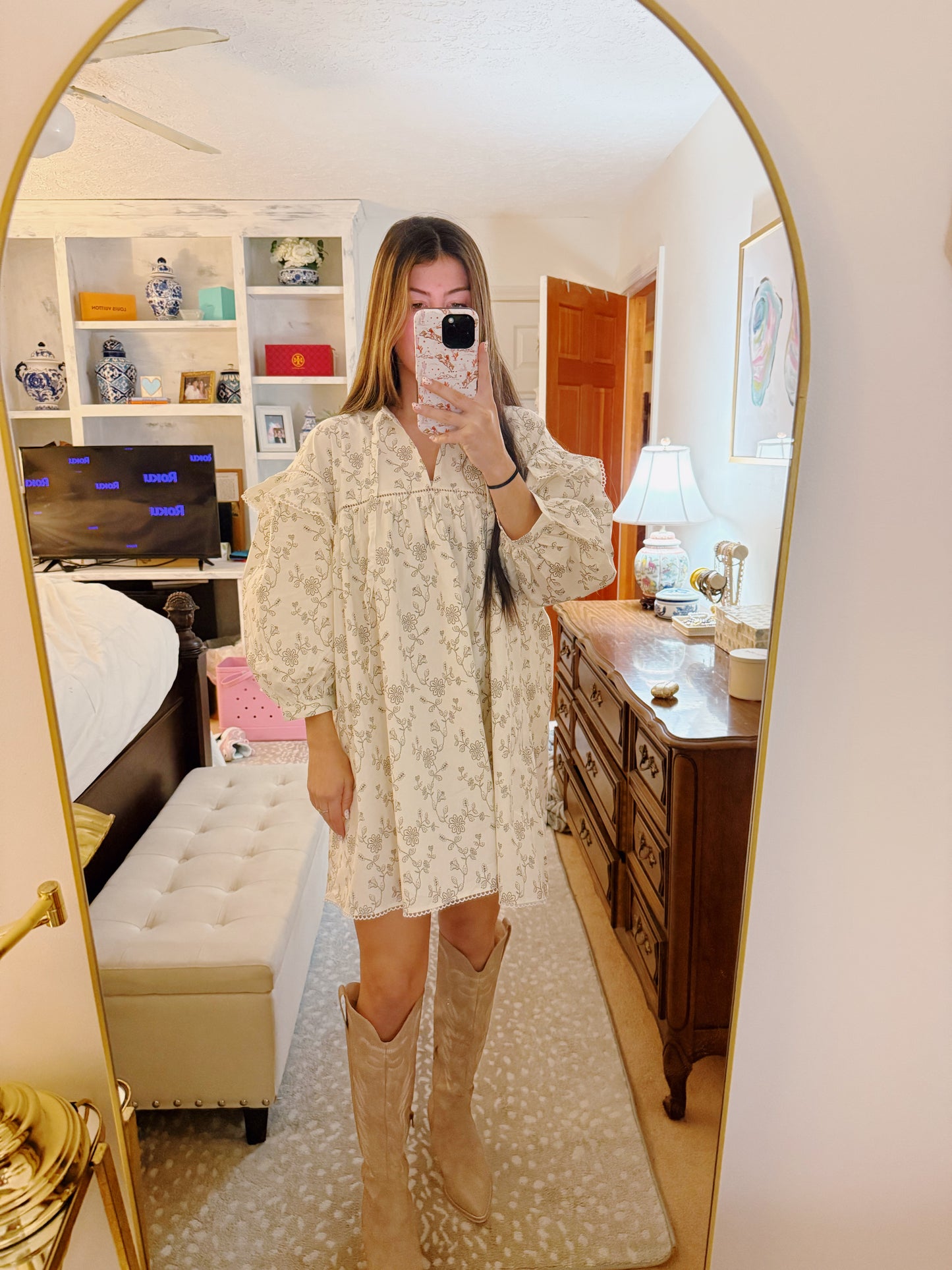 Floral Print Mini Dress