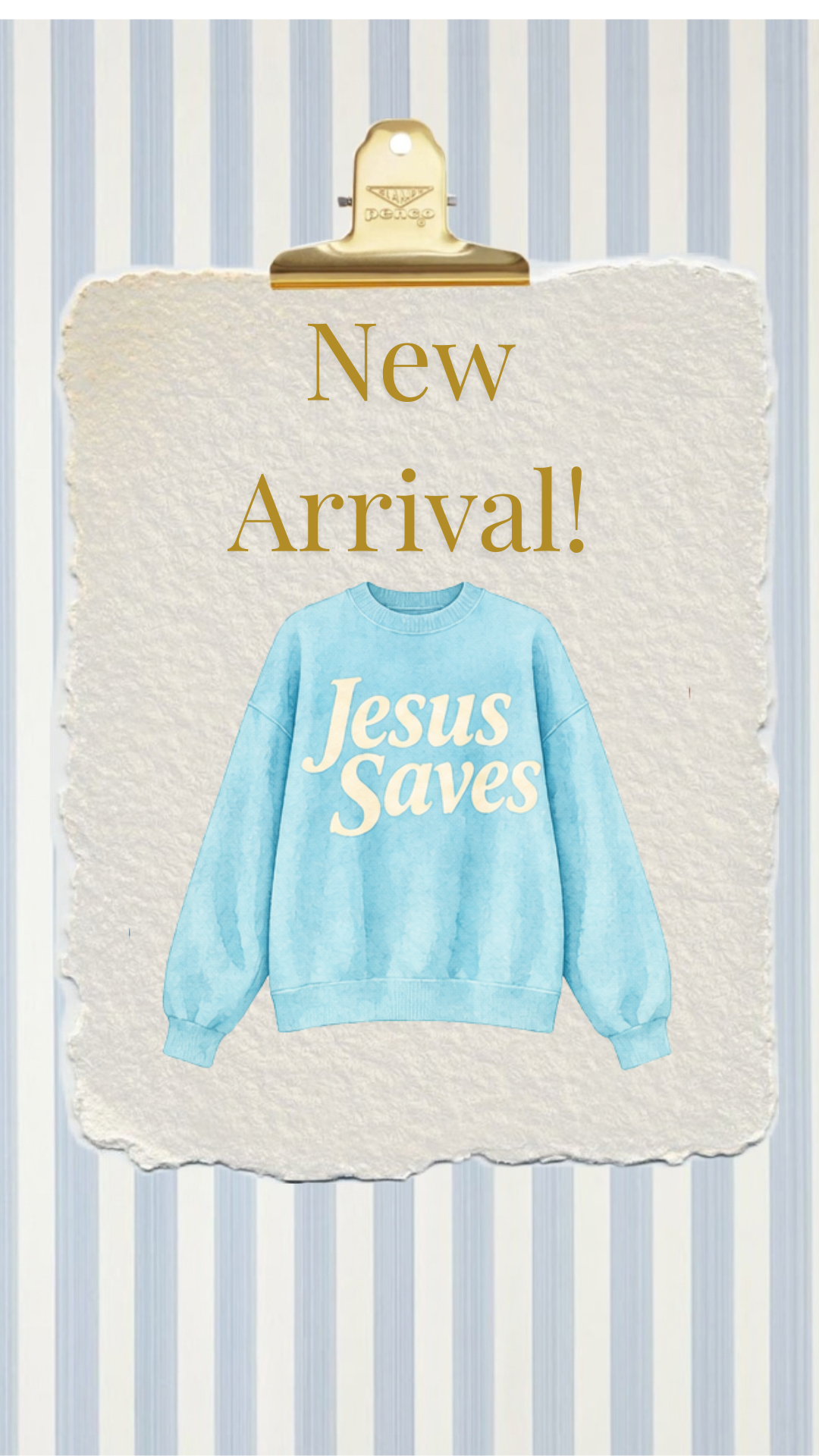 Jesus Saves mock-neck