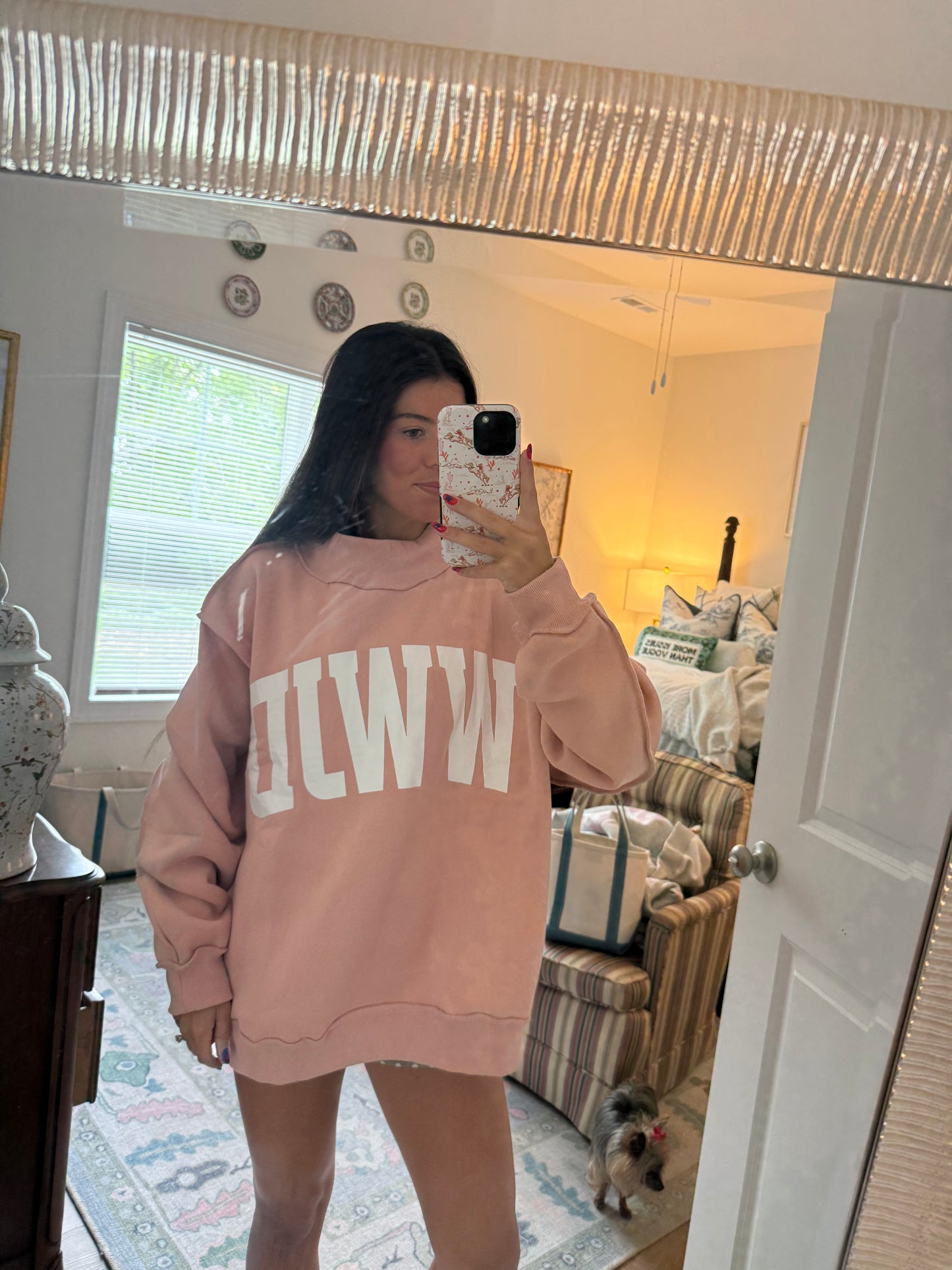 ‘WWJD’ & Amen reversible mockneck