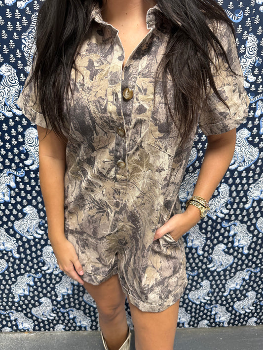 Camo Romper