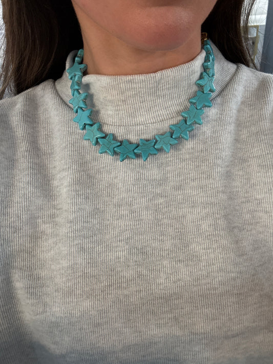 Blue Star Necklace