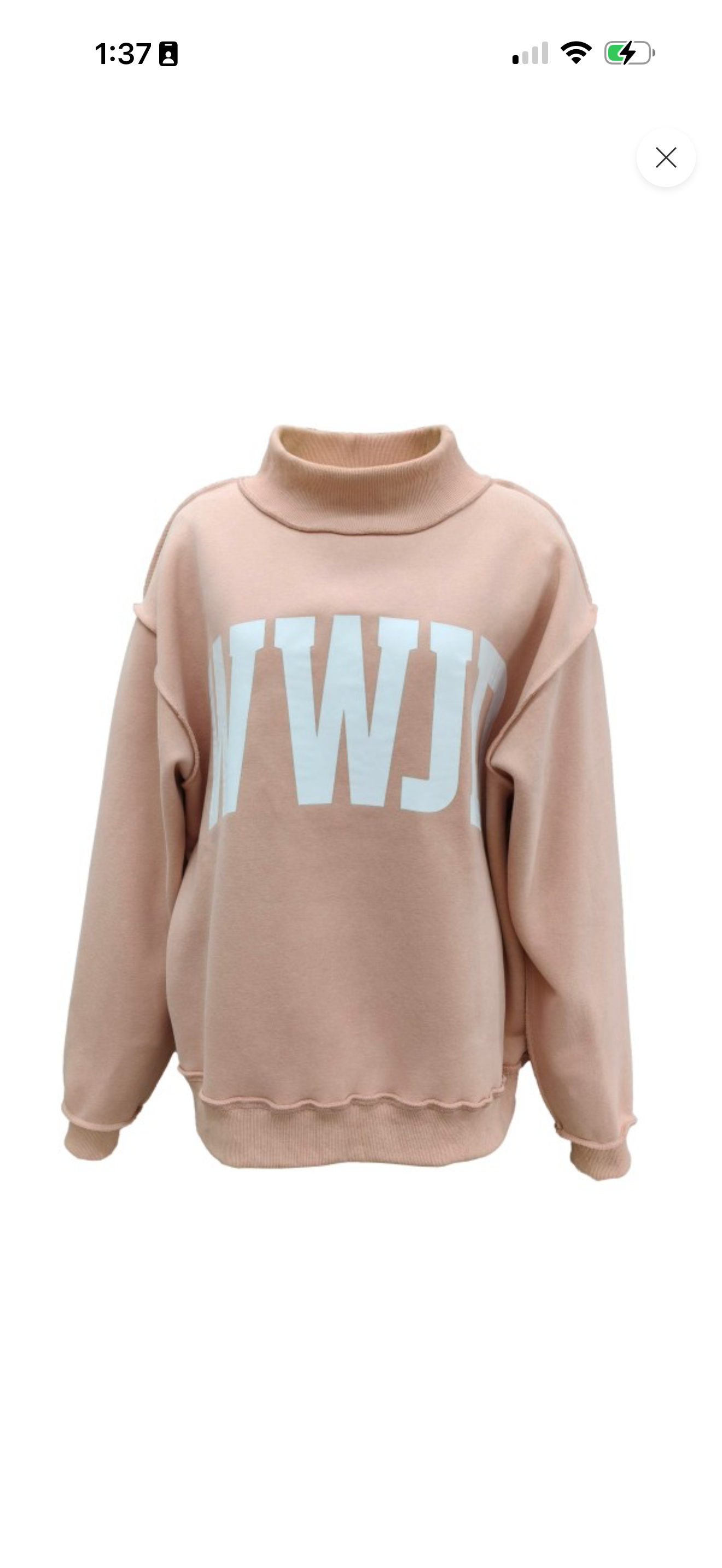 ‘WWJD’ & Amen reversible mockneck