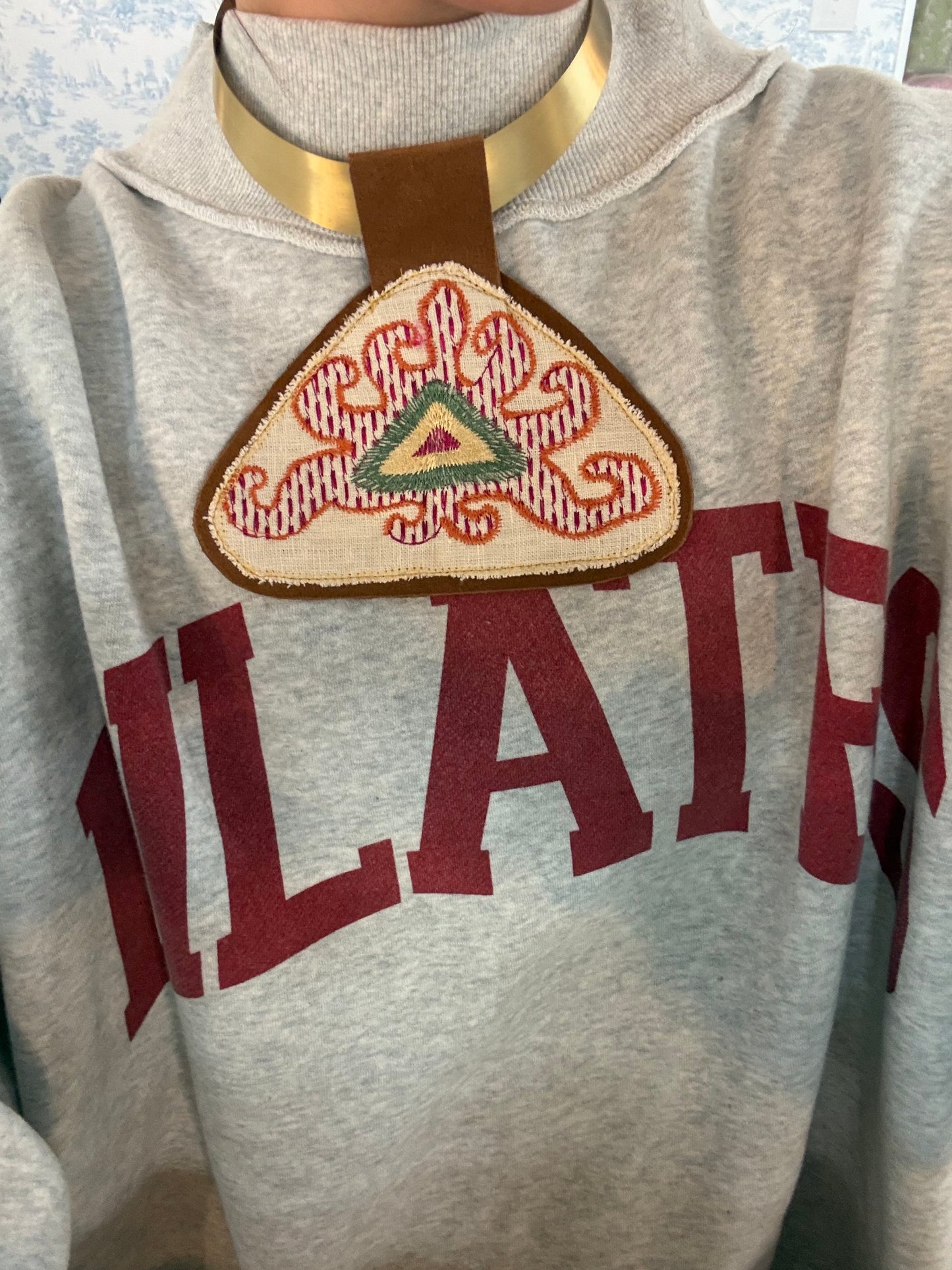 Triangle Kilim Pendant Necklace