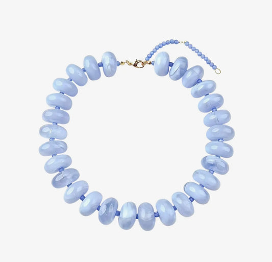 Sky Chunky Beaded Necklace
