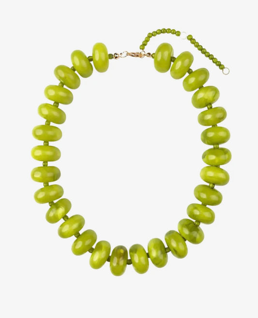 Greenly Chunky Beaded Necklace