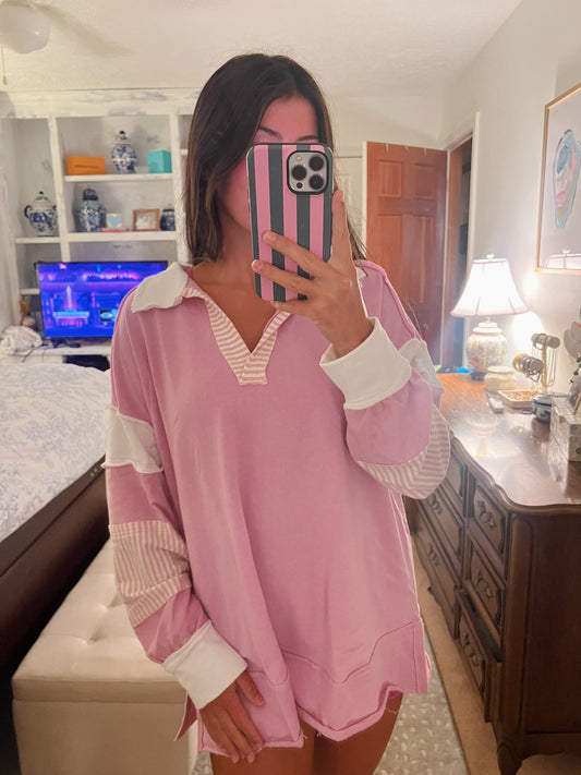 Pink Lightweight Pullover