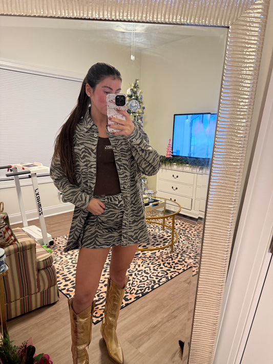 Zebra Denim Set