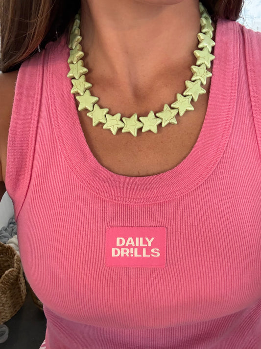 Lime Star Necklace