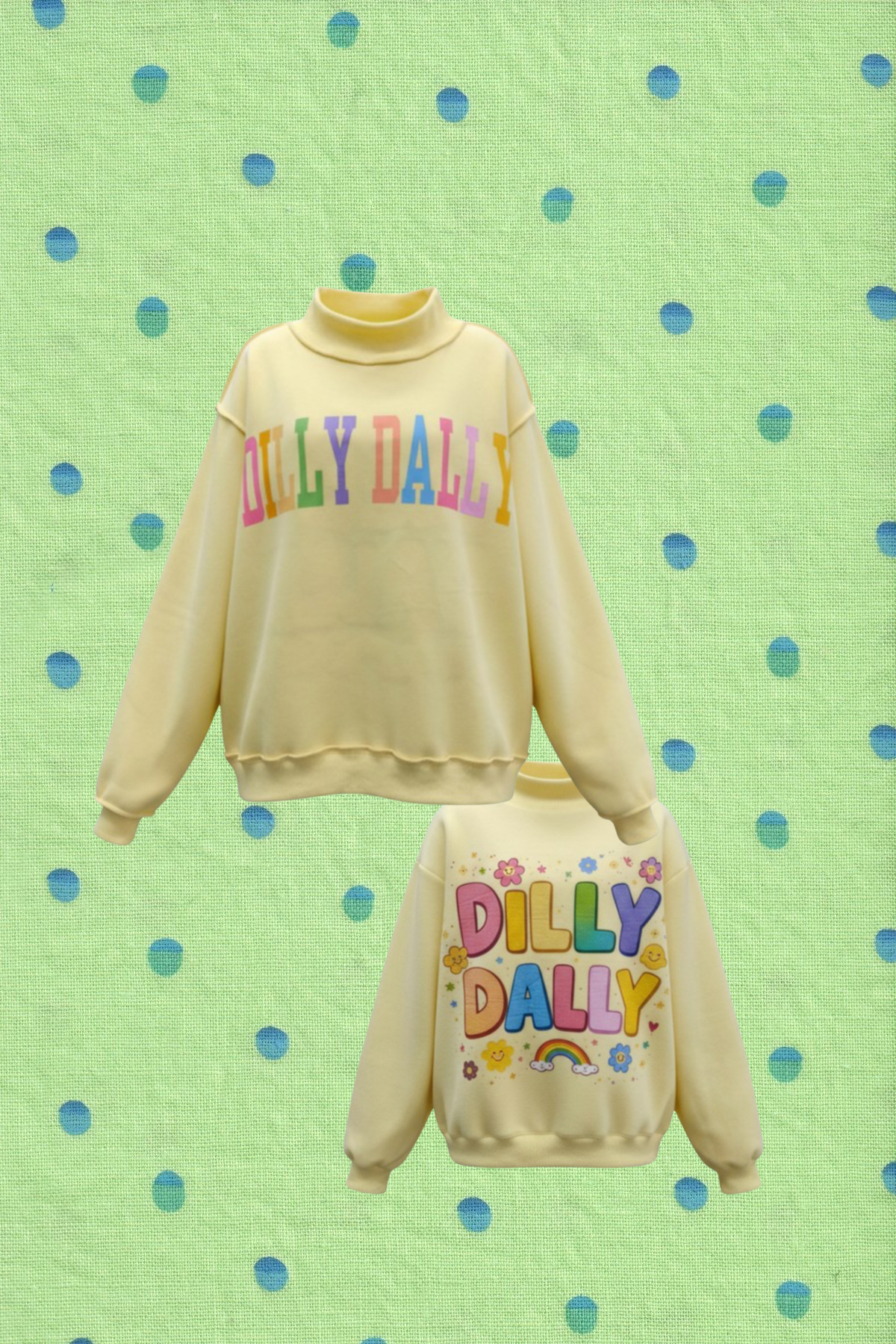 Pre-order Dilly Dally Reversible Mock-neck
