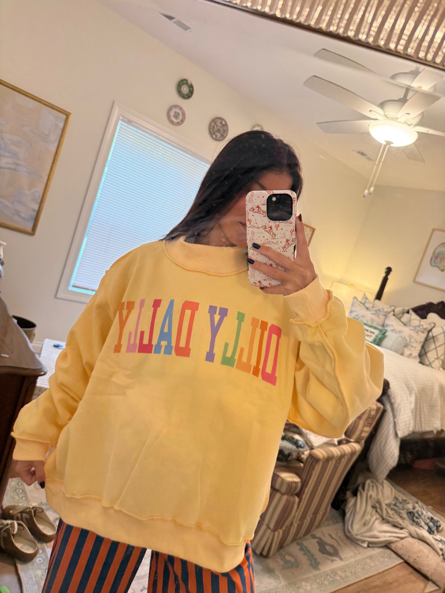 Dilly Dally Reversible Mock-neck