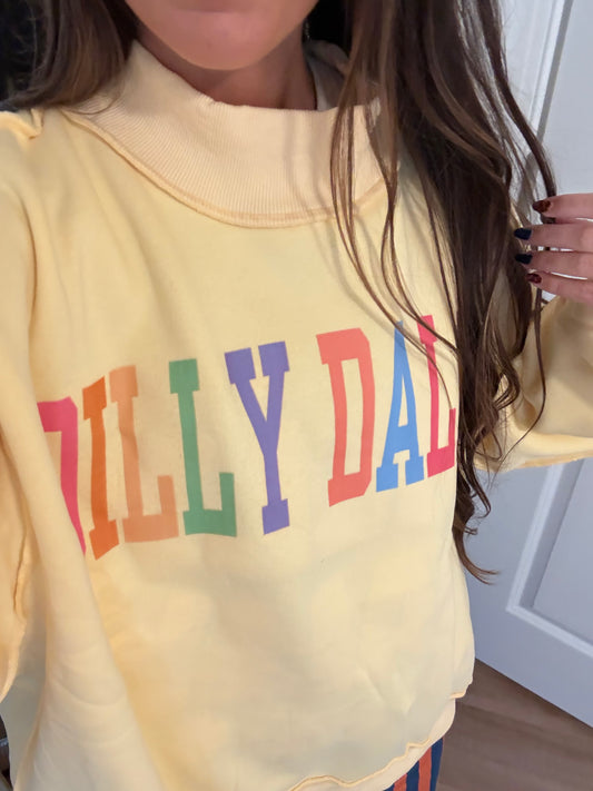 Dilly Dally Reversible Mock-neck