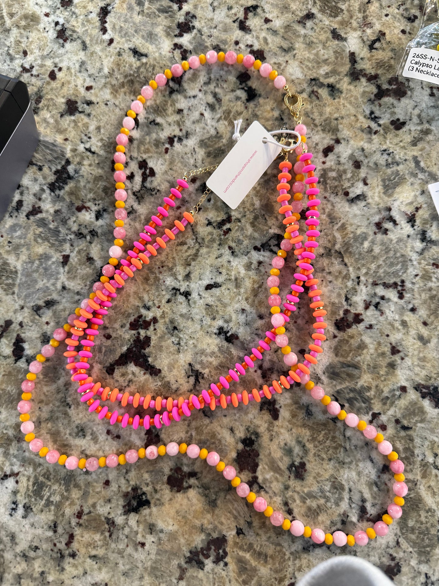 Calypso Pink Layered Necklace
