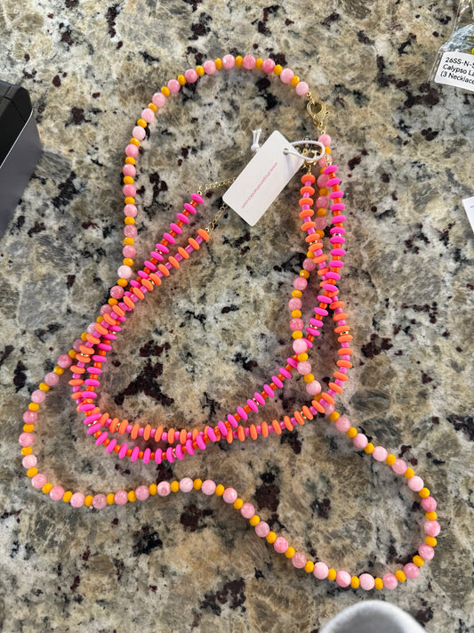 Calypso Pink Layered Necklace