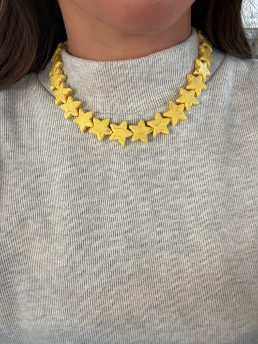 Yellow Star Necklace